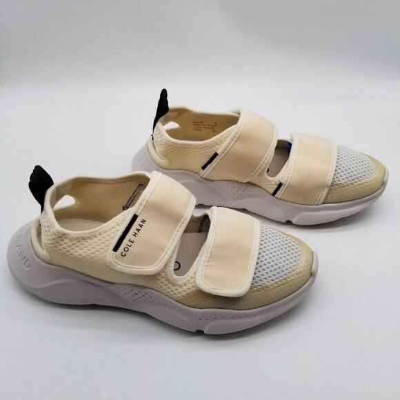 Cole Haan Women's Zerogrand Radiant Double-band Sport Sandals Size 5 B Beige - Picture 4 of 8